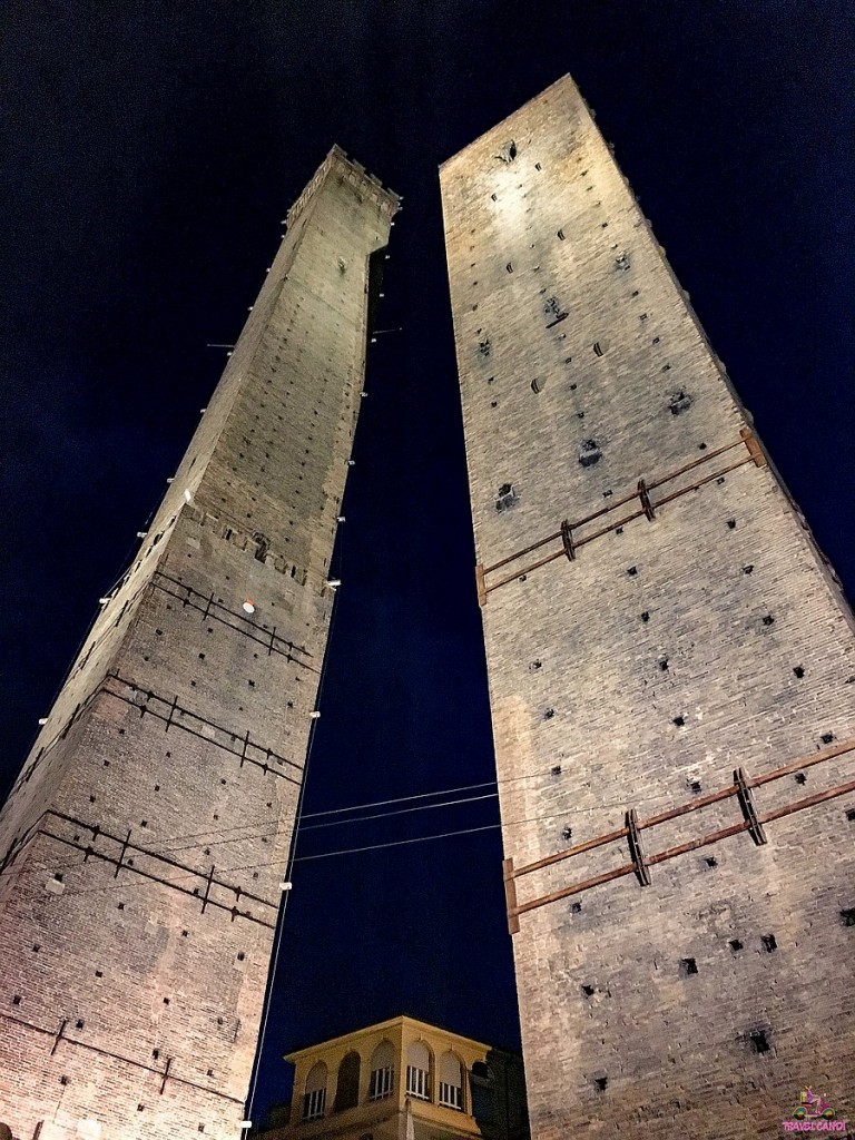 IT Bologna Towers at Night