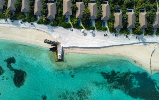Le Meridien Beach Villa Drone View