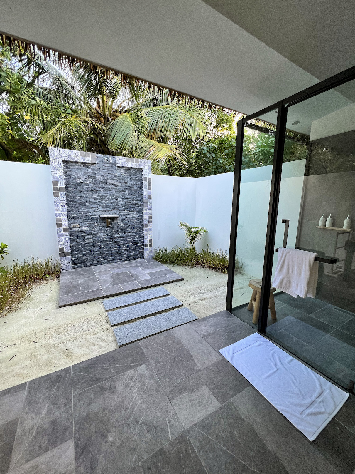 Le Meridien Beach Villa Outdoor Bathroom