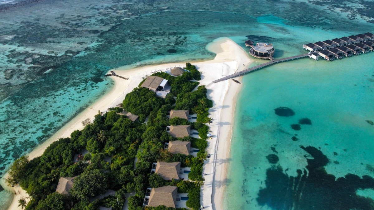Le Meridien Island Corner Drone View