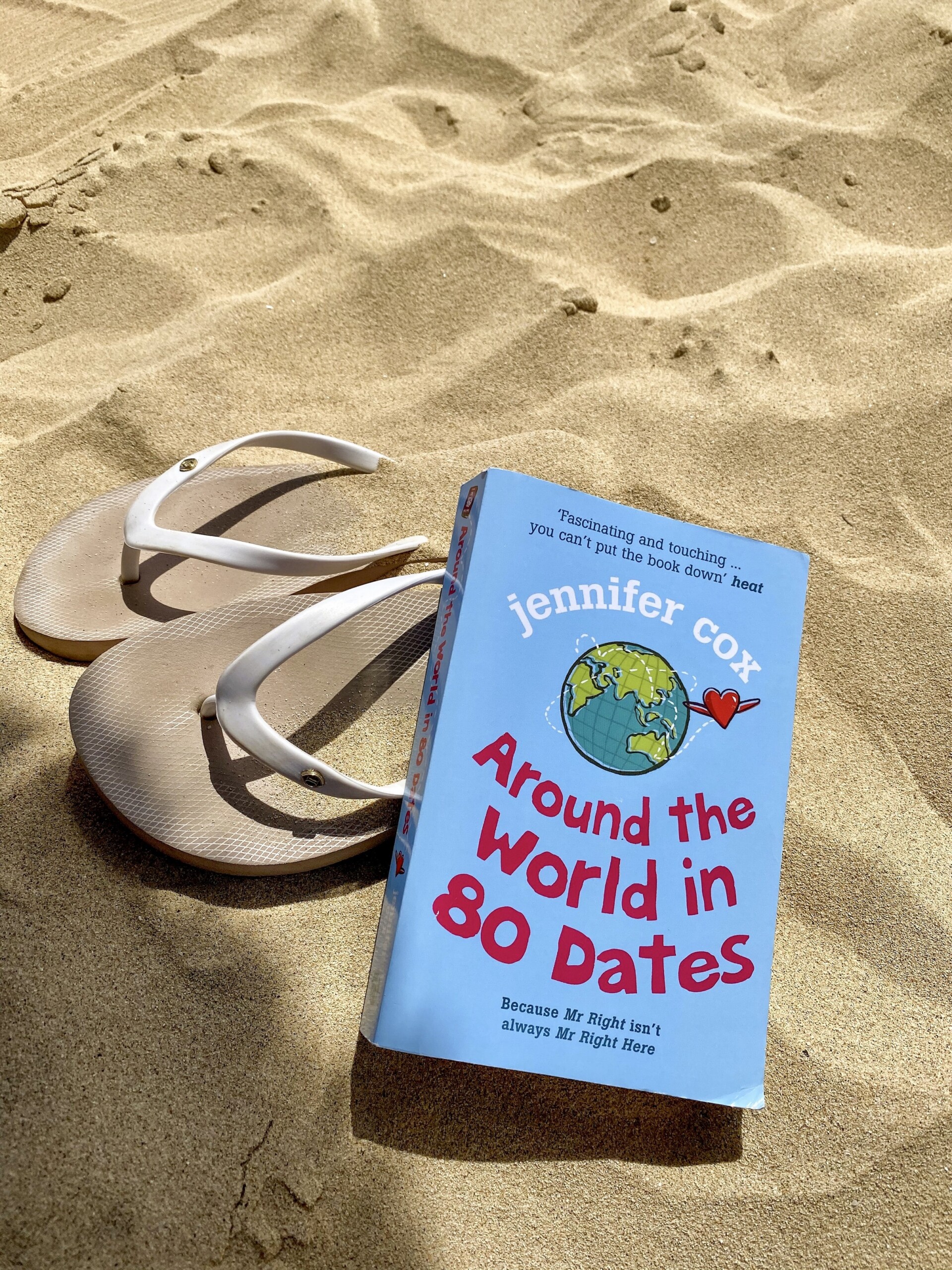 Around the World Book on Beach